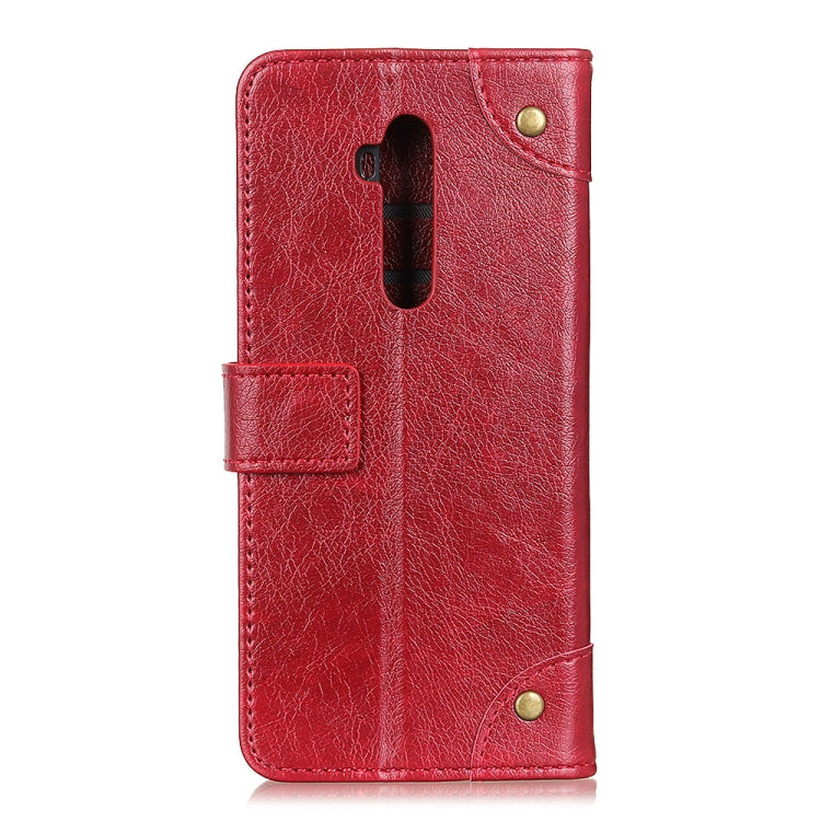 For Oneplus 7T Pro Copper Buckle Nappa Texture Horizontal Flip Leather Case with Holder & Card Slots & Wallet