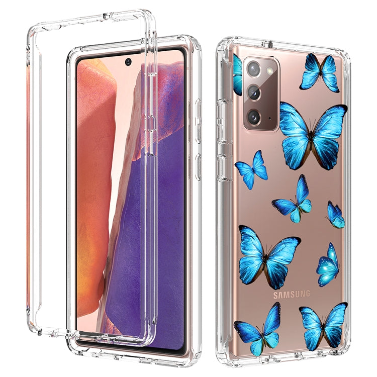 For Samsung Galaxy Note20 2 in 1 High Transparent Painted Shockproof PC + TPU Protective Case