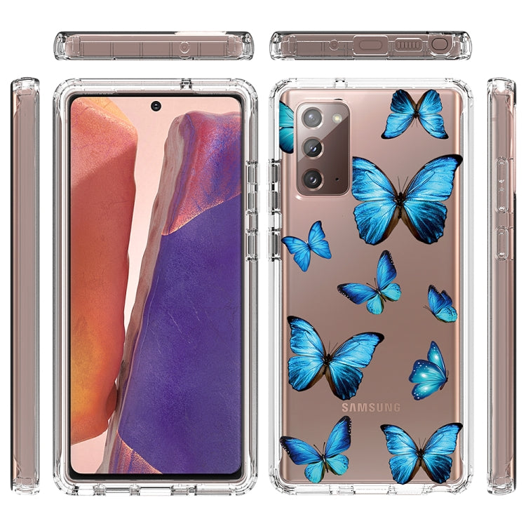 For Samsung Galaxy Note20 2 in 1 High Transparent Painted Shockproof PC + TPU Protective Case