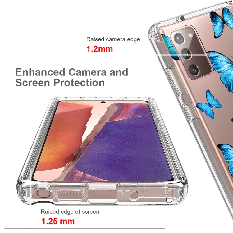 For Samsung Galaxy Note20 2 in 1 High Transparent Painted Shockproof PC + TPU Protective Case