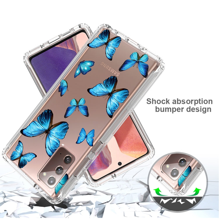 For Samsung Galaxy Note20 2 in 1 High Transparent Painted Shockproof PC + TPU Protective Case