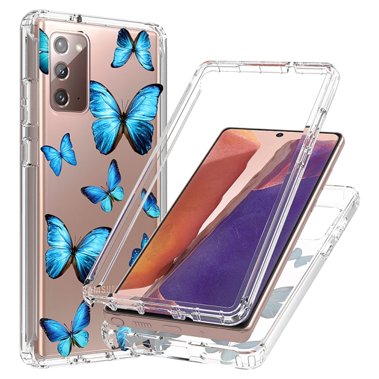 For Samsung Galaxy Note20 2 in 1 High Transparent Painted Shockproof PC + TPU Protective Case