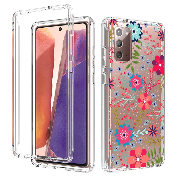 For Samsung Galaxy Note20 2 in 1 High Transparent Painted Shockproof PC + TPU Protective Case