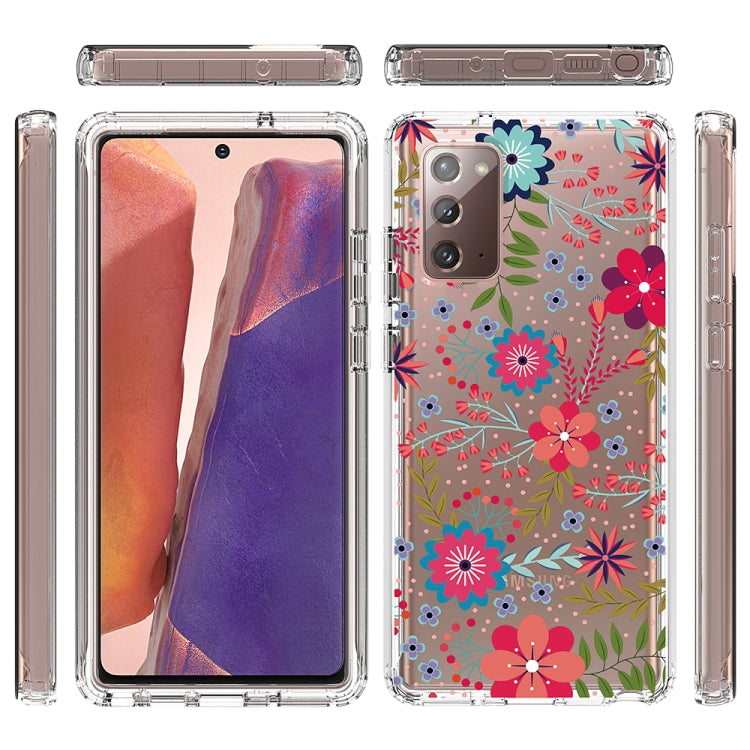 For Samsung Galaxy Note20 2 in 1 High Transparent Painted Shockproof PC + TPU Protective Case