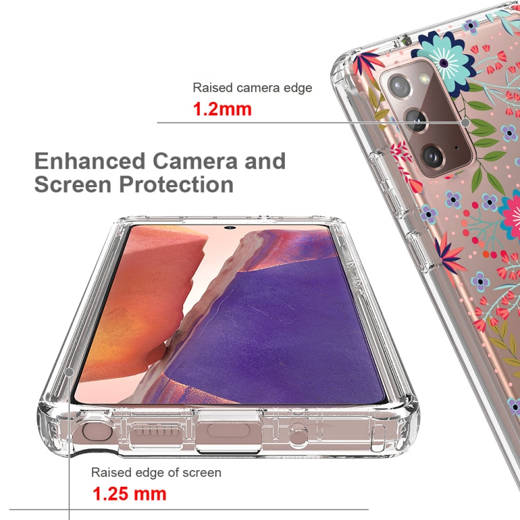 For Samsung Galaxy Note20 2 in 1 High Transparent Painted Shockproof PC + TPU Protective Case
