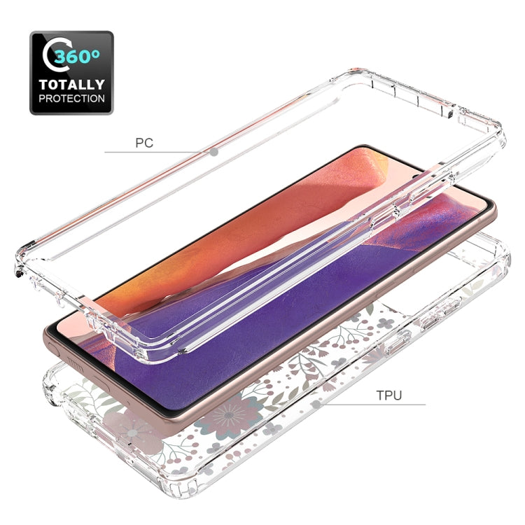 For Samsung Galaxy Note20 2 in 1 High Transparent Painted Shockproof PC + TPU Protective Case