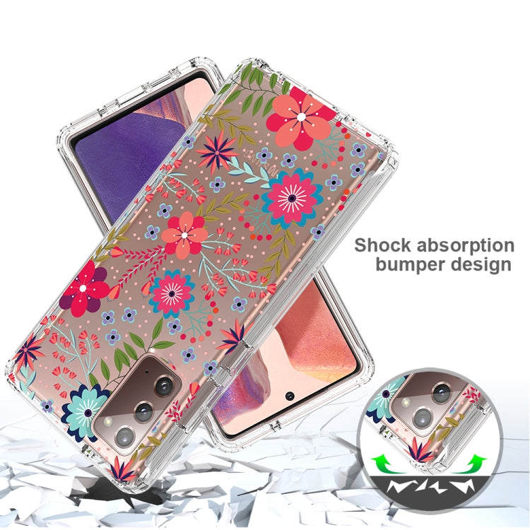 For Samsung Galaxy Note20 2 in 1 High Transparent Painted Shockproof PC + TPU Protective Case