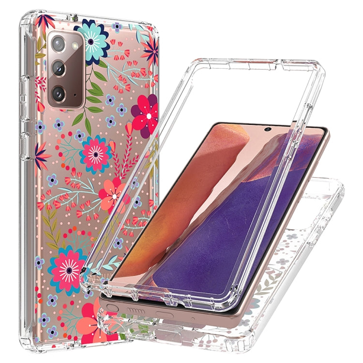 For Samsung Galaxy Note20 2 in 1 High Transparent Painted Shockproof PC + TPU Protective Case