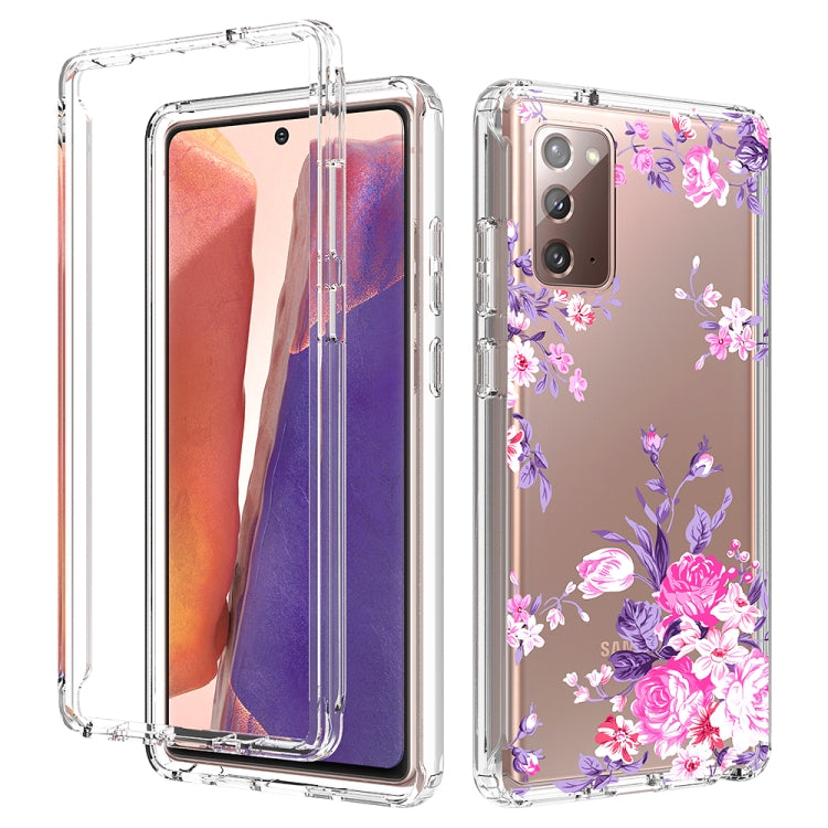 For Samsung Galaxy Note20 2 in 1 High Transparent Painted Shockproof PC + TPU Protective Case