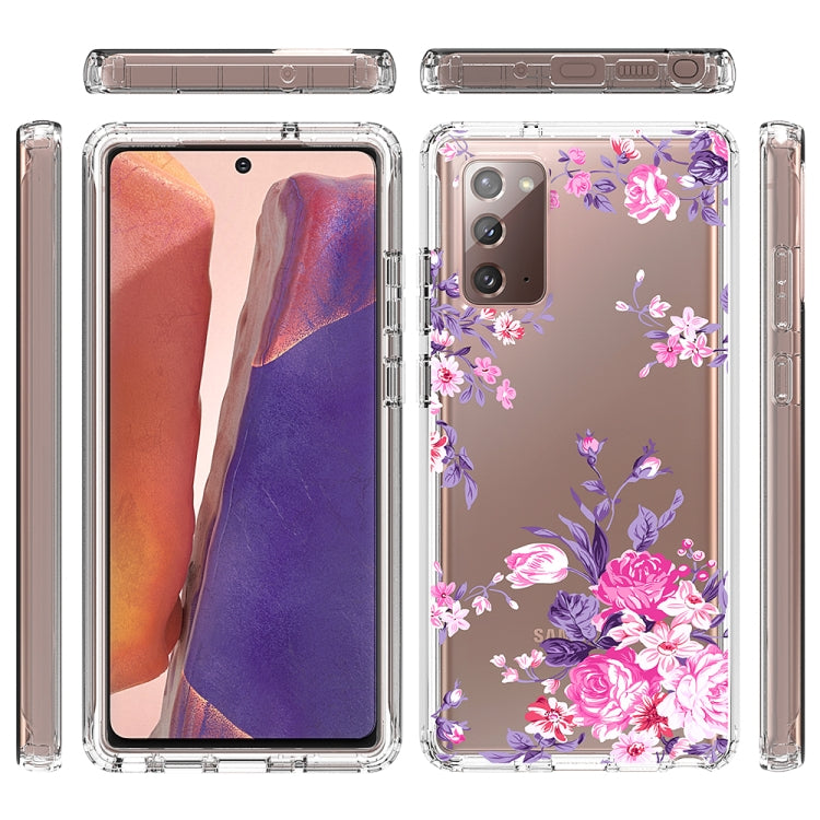 For Samsung Galaxy Note20 2 in 1 High Transparent Painted Shockproof PC + TPU Protective Case