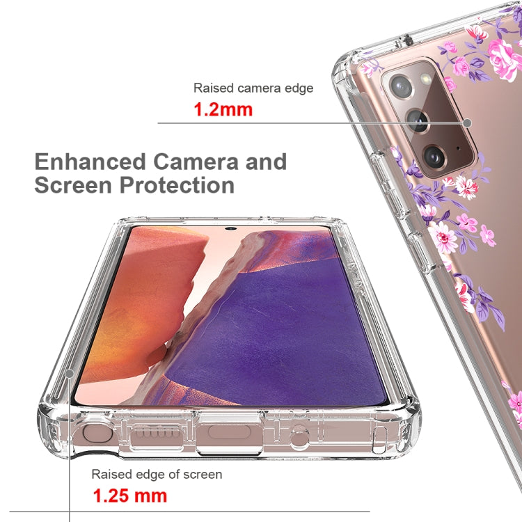 For Samsung Galaxy Note20 2 in 1 High Transparent Painted Shockproof PC + TPU Protective Case