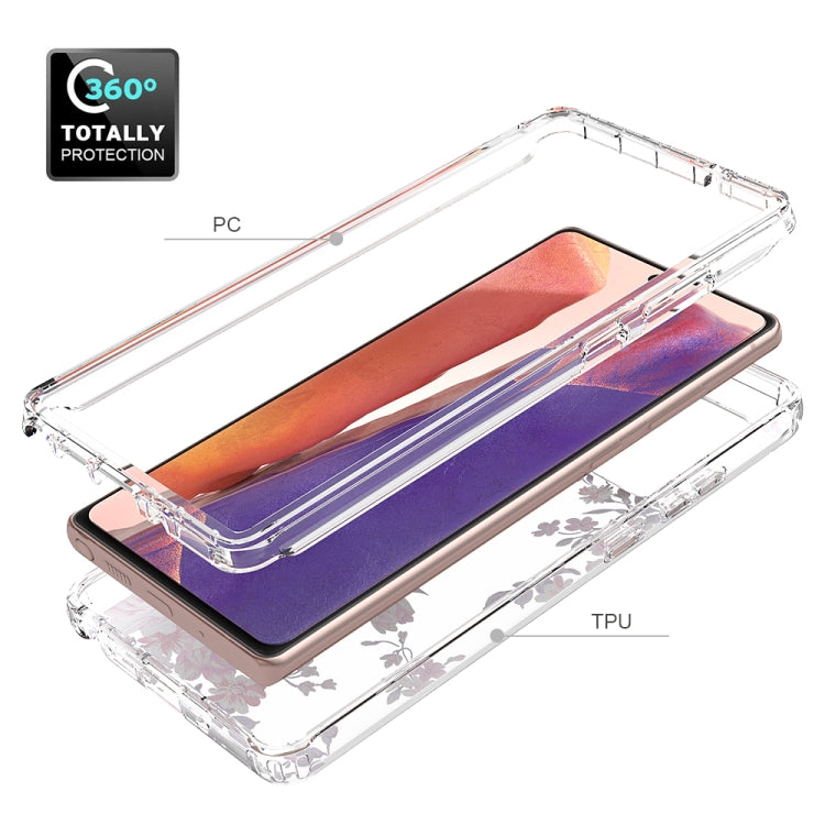 For Samsung Galaxy Note20 2 in 1 High Transparent Painted Shockproof PC + TPU Protective Case