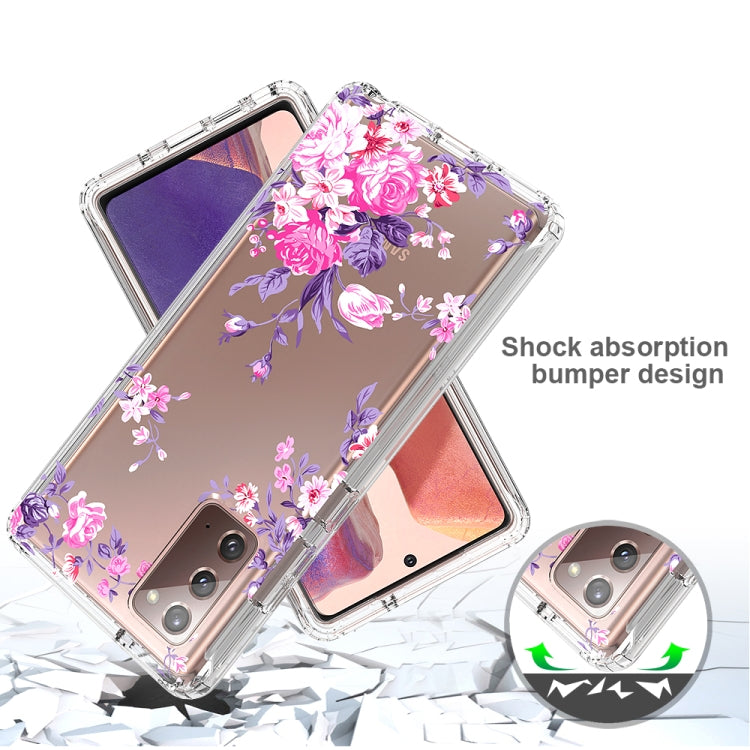 For Samsung Galaxy Note20 2 in 1 High Transparent Painted Shockproof PC + TPU Protective Case