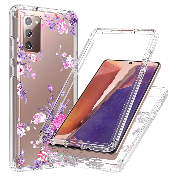 For Samsung Galaxy Note20 2 in 1 High Transparent Painted Shockproof PC + TPU Protective Case