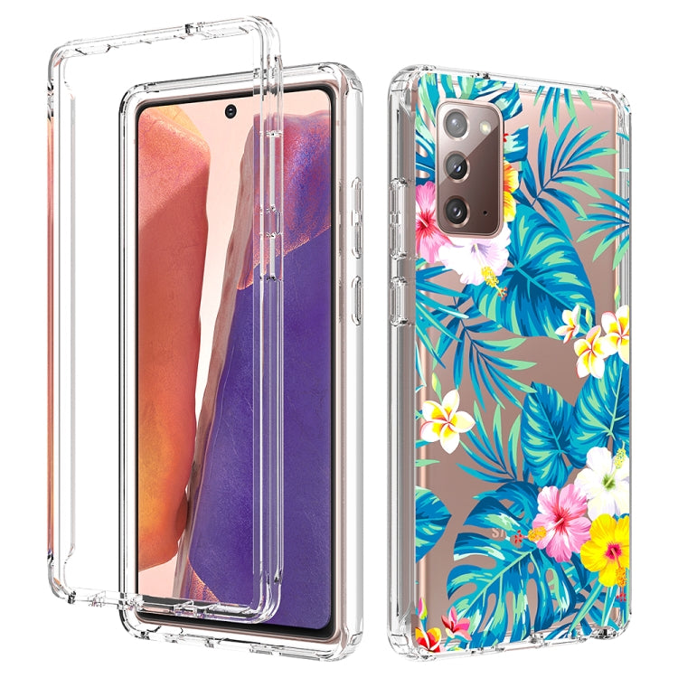For Samsung Galaxy Note20 2 in 1 High Transparent Painted Shockproof PC + TPU Protective Case