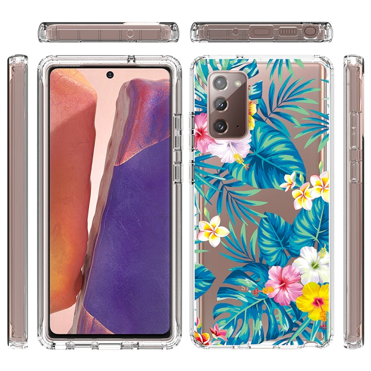 For Samsung Galaxy Note20 2 in 1 High Transparent Painted Shockproof PC + TPU Protective Case
