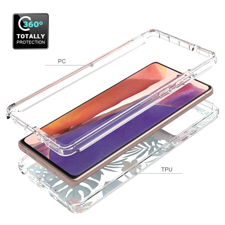 For Samsung Galaxy Note20 2 in 1 High Transparent Painted Shockproof PC + TPU Protective Case