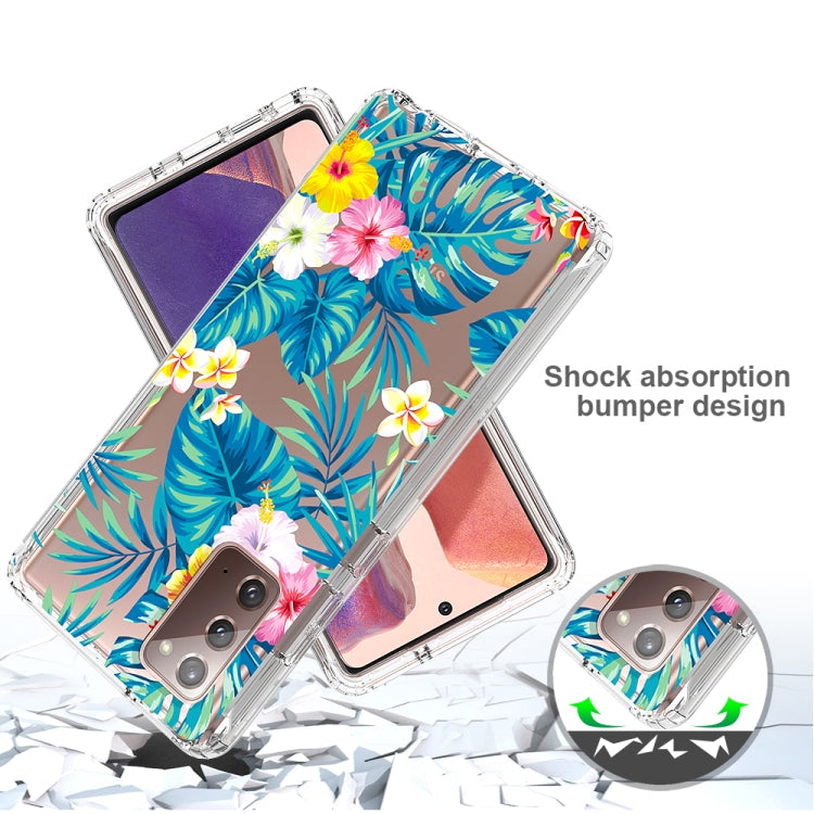 For Samsung Galaxy Note20 2 in 1 High Transparent Painted Shockproof PC + TPU Protective Case