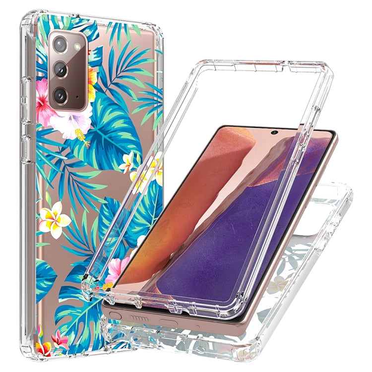 For Samsung Galaxy Note20 2 in 1 High Transparent Painted Shockproof PC + TPU Protective Case