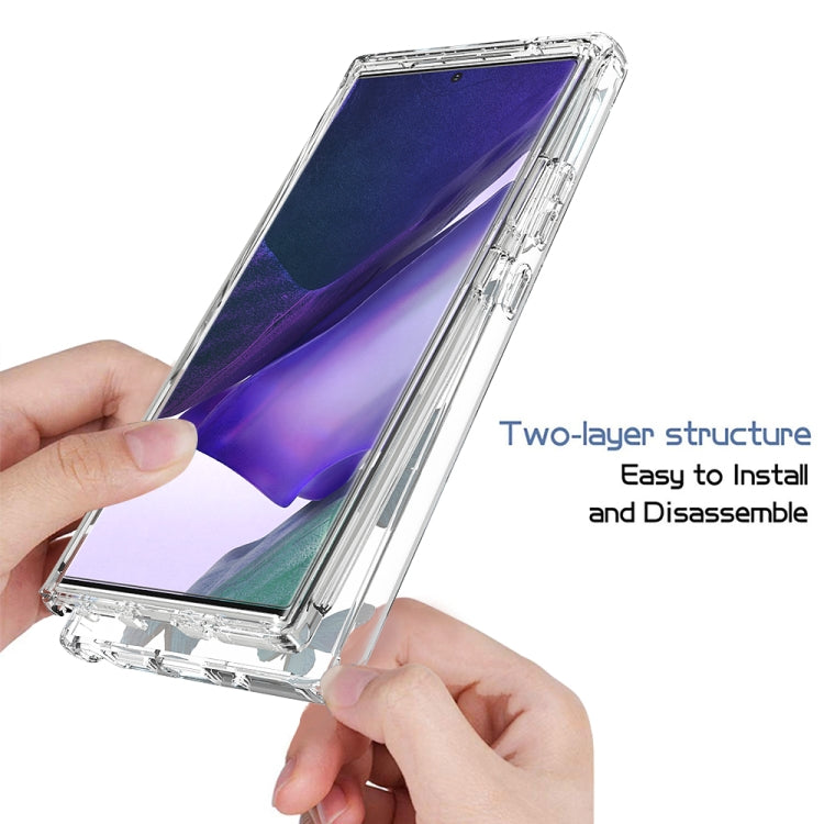 For Samsung Galaxy Note20 Ultra 2 in 1 High Transparent Painted Shockproof PC + TPU Protective Case