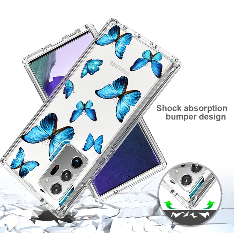 For Samsung Galaxy Note20 Ultra 2 in 1 High Transparent Painted Shockproof PC + TPU Protective Case