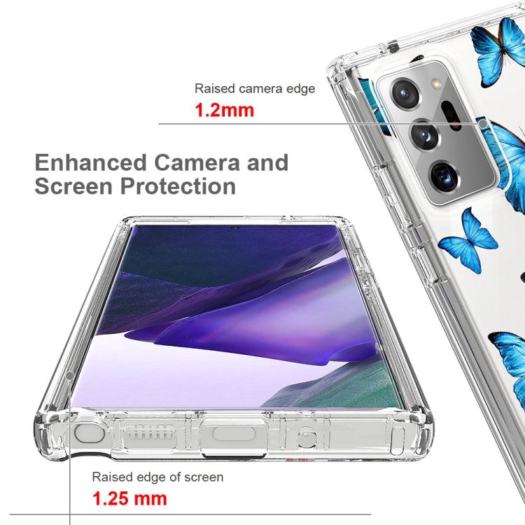 For Samsung Galaxy Note20 Ultra 2 in 1 High Transparent Painted Shockproof PC + TPU Protective Case