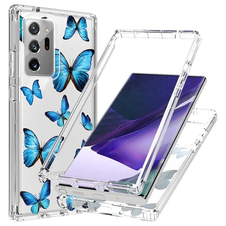 For Samsung Galaxy Note20 Ultra 2 in 1 High Transparent Painted Shockproof PC + TPU Protective Case