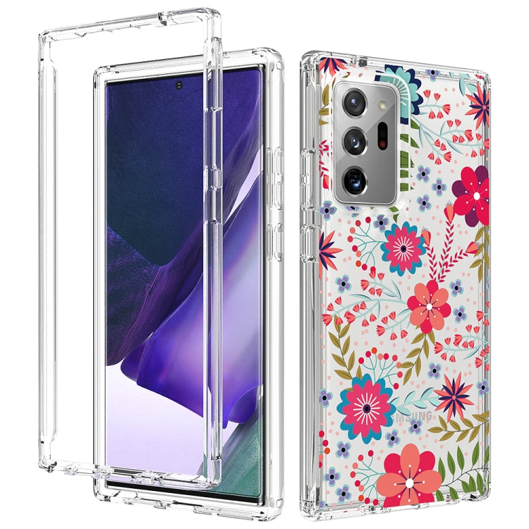 For Samsung Galaxy Note20 Ultra 2 in 1 High Transparent Painted Shockproof PC + TPU Protective Case