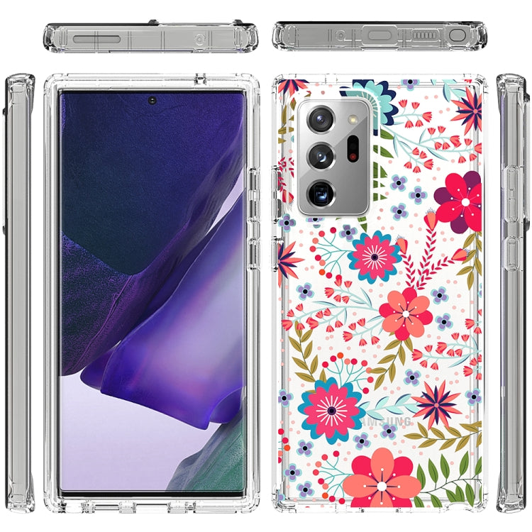 For Samsung Galaxy Note20 Ultra 2 in 1 High Transparent Painted Shockproof PC + TPU Protective Case