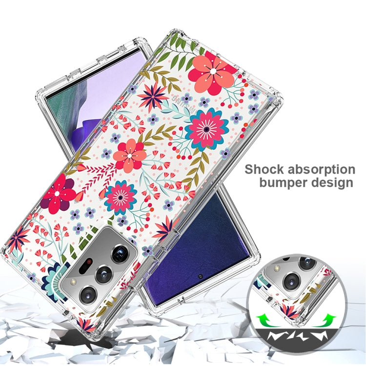For Samsung Galaxy Note20 Ultra 2 in 1 High Transparent Painted Shockproof PC + TPU Protective Case