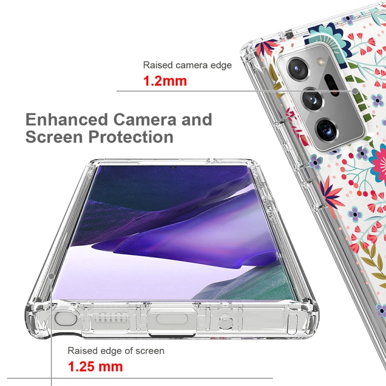 For Samsung Galaxy Note20 Ultra 2 in 1 High Transparent Painted Shockproof PC + TPU Protective Case