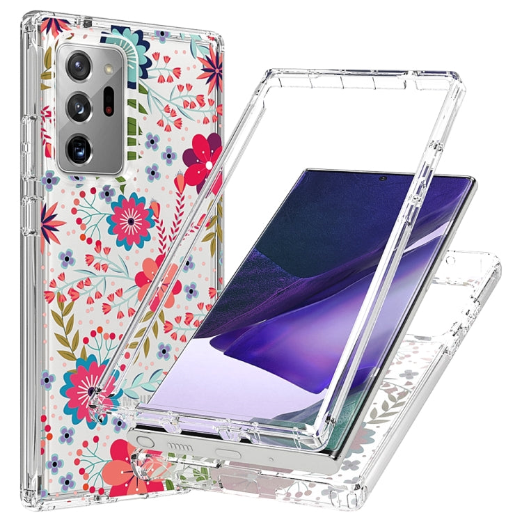 For Samsung Galaxy Note20 Ultra 2 in 1 High Transparent Painted Shockproof PC + TPU Protective Case