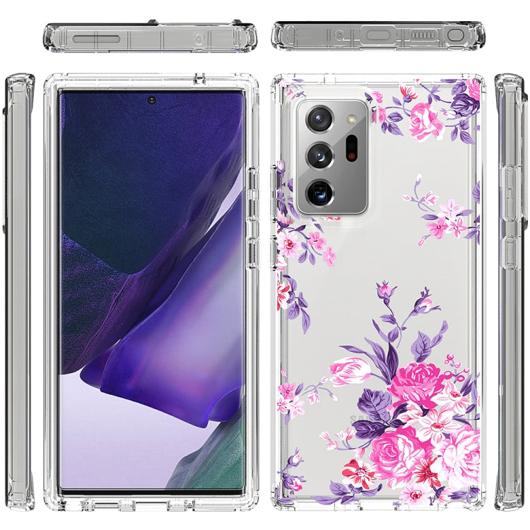 For Samsung Galaxy Note20 Ultra 2 in 1 High Transparent Painted Shockproof PC + TPU Protective Case