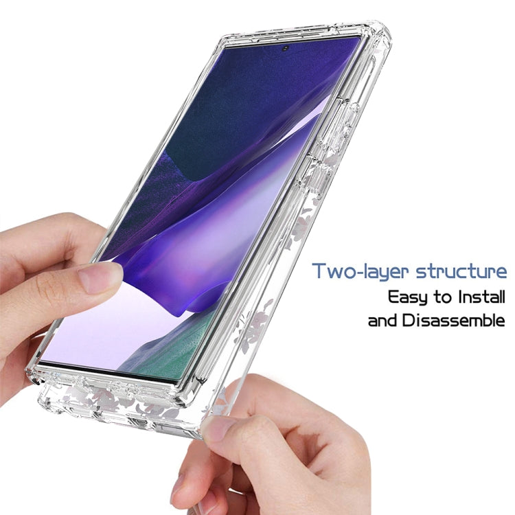 For Samsung Galaxy Note20 Ultra 2 in 1 High Transparent Painted Shockproof PC + TPU Protective Case