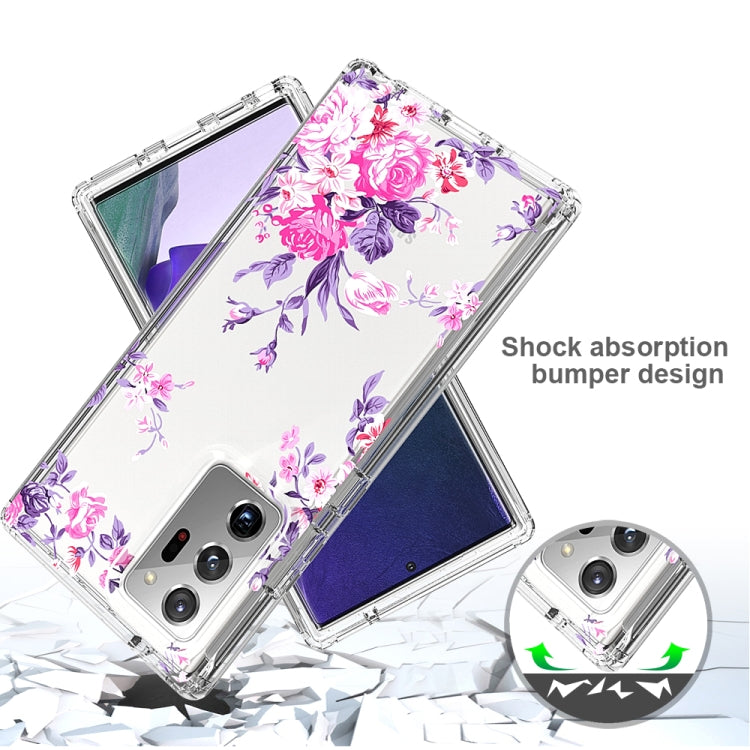 For Samsung Galaxy Note20 Ultra 2 in 1 High Transparent Painted Shockproof PC + TPU Protective Case