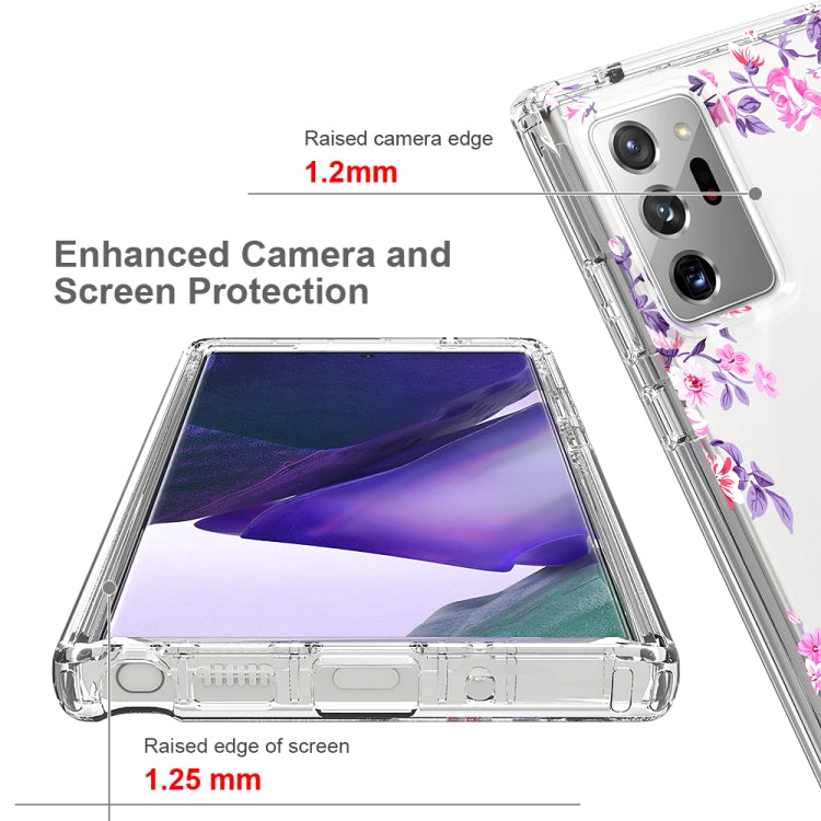 For Samsung Galaxy Note20 Ultra 2 in 1 High Transparent Painted Shockproof PC + TPU Protective Case