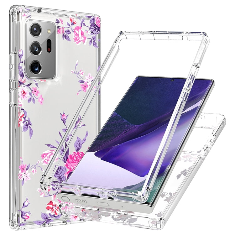 For Samsung Galaxy Note20 Ultra 2 in 1 High Transparent Painted Shockproof PC + TPU Protective Case