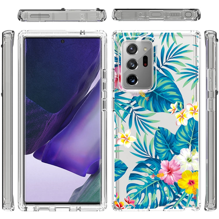 For Samsung Galaxy Note20 Ultra 2 in 1 High Transparent Painted Shockproof PC + TPU Protective Case