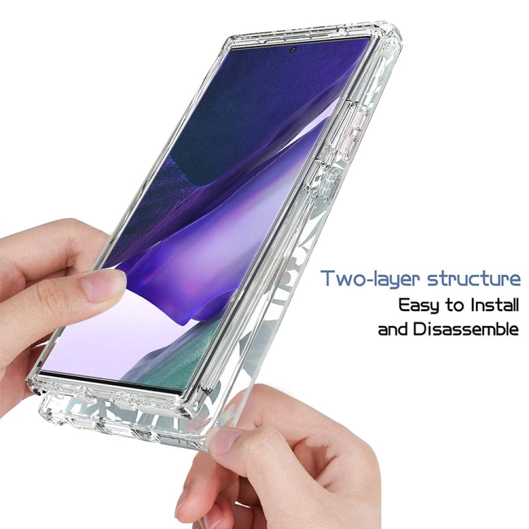 For Samsung Galaxy Note20 Ultra 2 in 1 High Transparent Painted Shockproof PC + TPU Protective Case