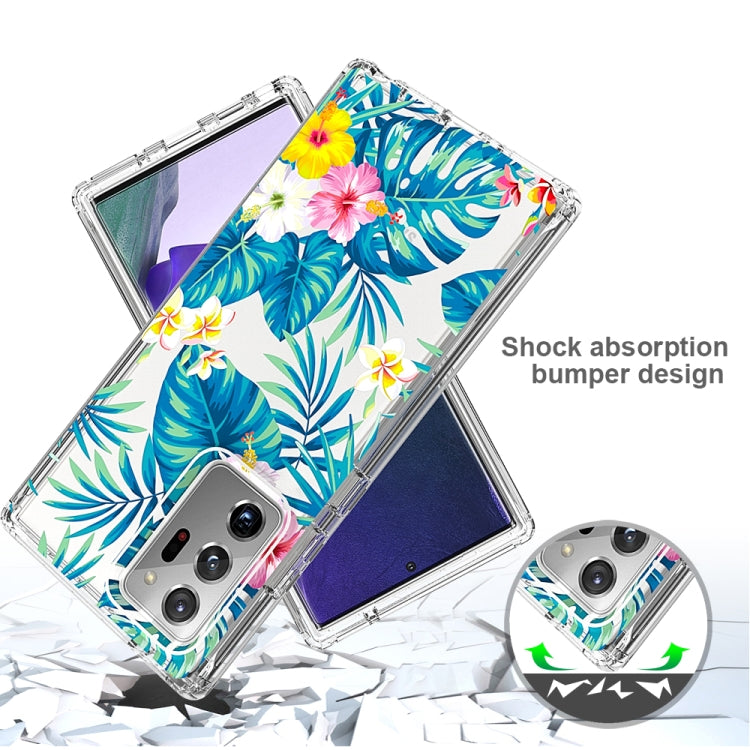 For Samsung Galaxy Note20 Ultra 2 in 1 High Transparent Painted Shockproof PC + TPU Protective Case