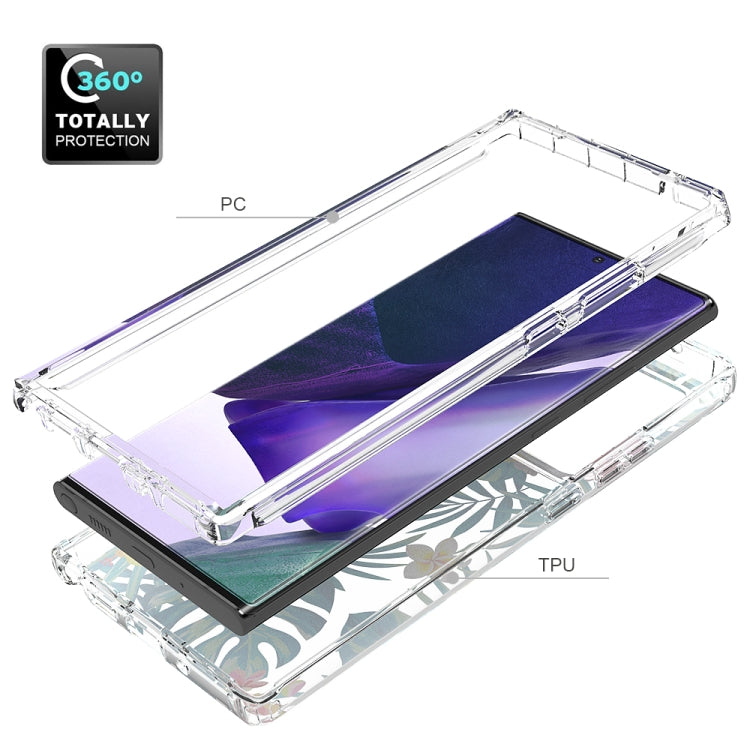 For Samsung Galaxy Note20 Ultra 2 in 1 High Transparent Painted Shockproof PC + TPU Protective Case