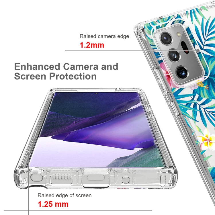 For Samsung Galaxy Note20 Ultra 2 in 1 High Transparent Painted Shockproof PC + TPU Protective Case