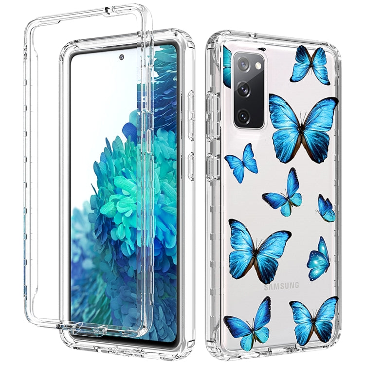 For Samsung Galaxy S20 FE 2 in 1 High Transparent Painted Shockproof PC + TPU Protective Case