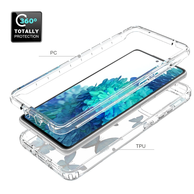 For Samsung Galaxy S20 FE 2 in 1 High Transparent Painted Shockproof PC + TPU Protective Case