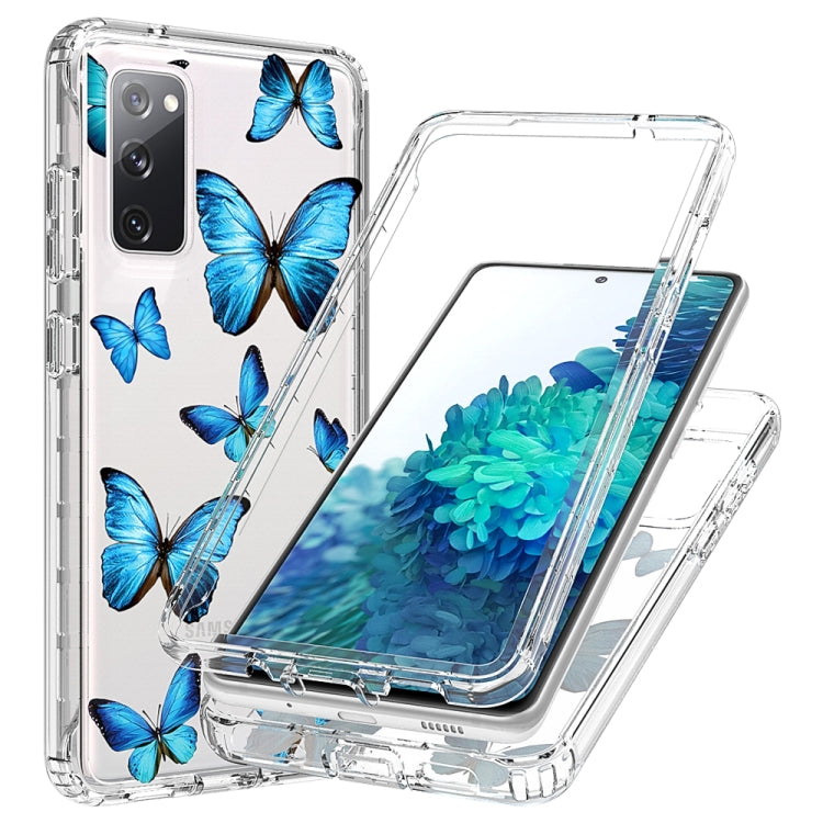 For Samsung Galaxy S20 FE 2 in 1 High Transparent Painted Shockproof PC + TPU Protective Case