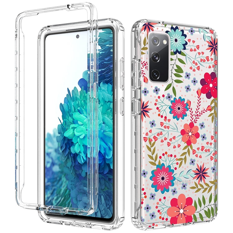 For Samsung Galaxy S20 FE 2 in 1 High Transparent Painted Shockproof PC + TPU Protective Case