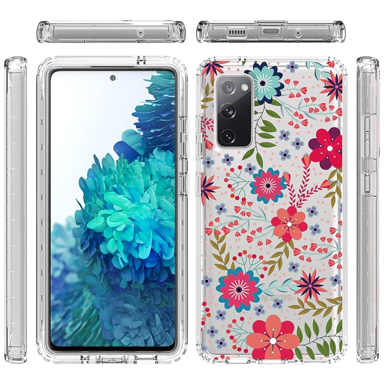 For Samsung Galaxy S20 FE 2 in 1 High Transparent Painted Shockproof PC + TPU Protective Case