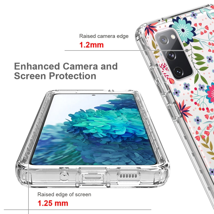 For Samsung Galaxy S20 FE 2 in 1 High Transparent Painted Shockproof PC + TPU Protective Case
