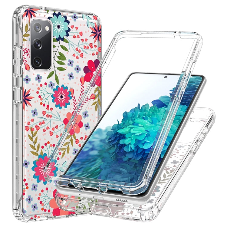 For Samsung Galaxy S20 FE 2 in 1 High Transparent Painted Shockproof PC + TPU Protective Case