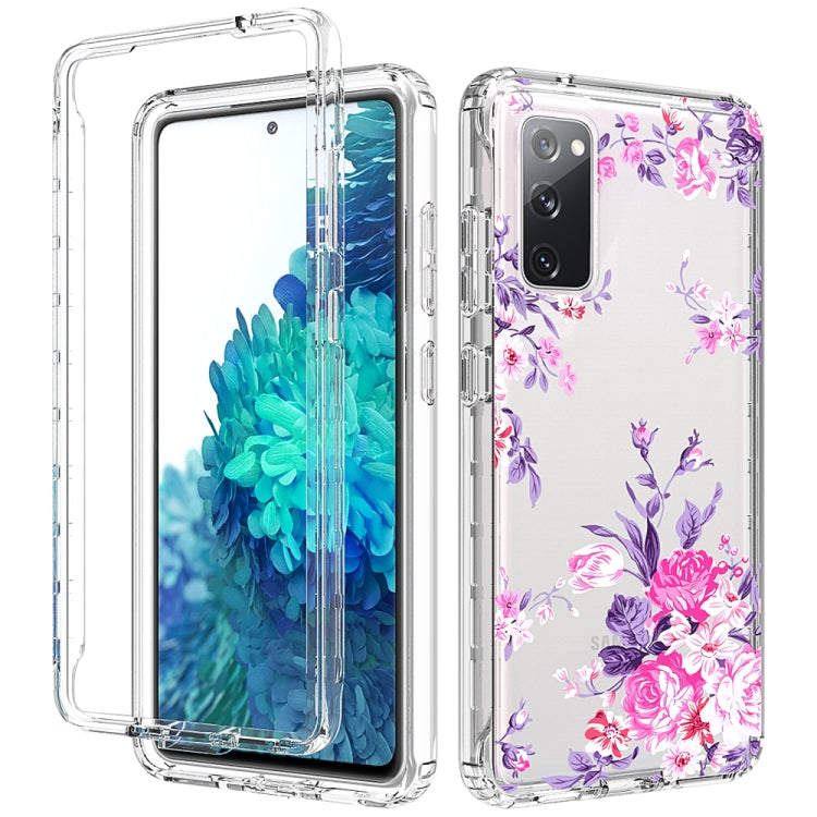 For Samsung Galaxy S20 FE 2 in 1 High Transparent Painted Shockproof PC + TPU Protective Case